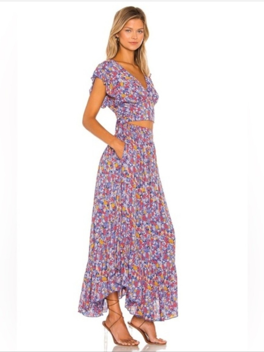 Free People Floral Two-Piece Pretty Dayz Matching Set XS